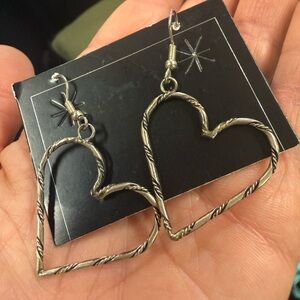 Sterling Silver Heart-Shaped Earrings